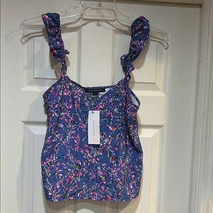 NWT French Connection Blue Floral Camisole